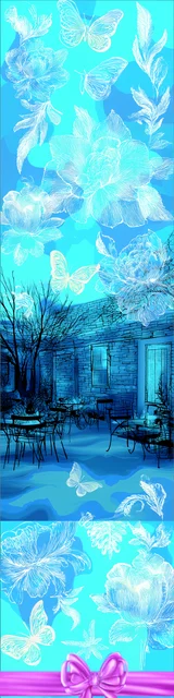 Free printable Christmas bookmarks of outdoor winter scenery